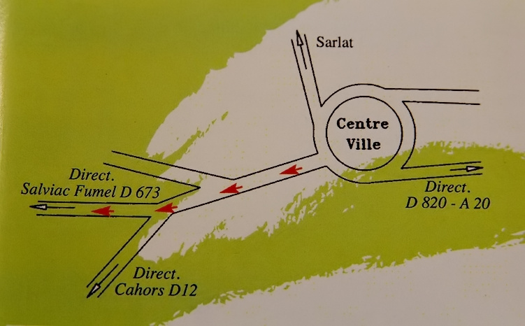 Plan d`accès aux chambres