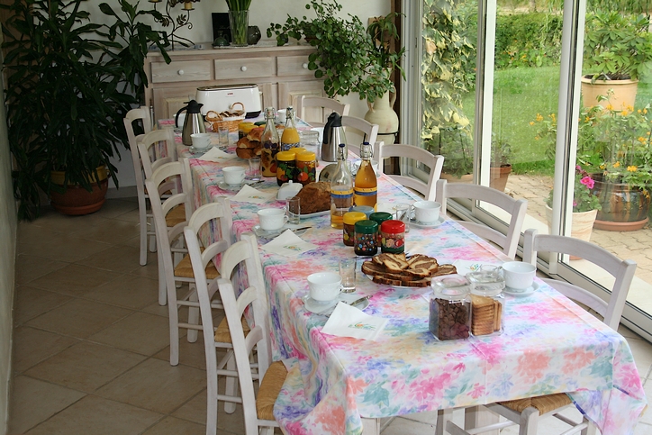 Phots de la table du petit déjeuner